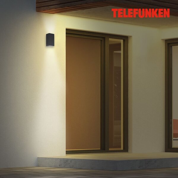 TF 307005TF TELEFUNKEN venkovní svítidlo 15,1 cm 2xGU10 5W 400lm antracit - BRILONER