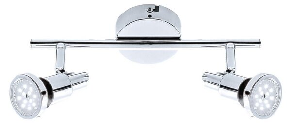 BRI 2992028 LED bodové svítidlo 27,5 cm 2xGU10 9,6W 800lm chrom (starý kód: BRI 2992-028) - BRILONER