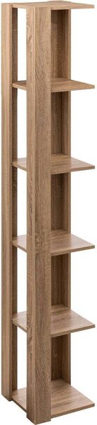 Rohový sloupový regál v béové barv s efektem dub-píroda - 5 five simply smart