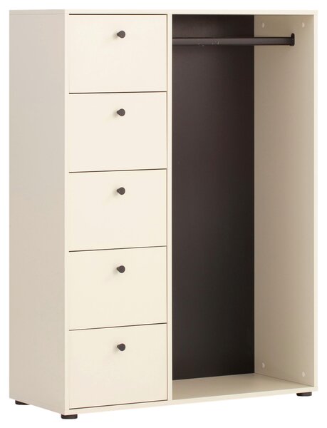 SKŘÍŇ NA ODĚV, béžová, 98/132/40 cm MID.YOU - Skříně na oblečení, Online Only