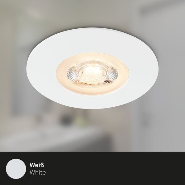 BRI 7044-036 LED vestavná svítidla, pr.9 cm, 3x LED, 5 W, 480 lm, bílé - BRILONER