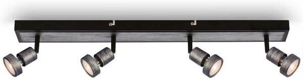 BRI 2927044 LED bodové svítidlo, 64 cm, 4x GU10, 4,9 W, 460 lm, antická stříbrná (starý kód: BRI 2927-044) - BRILONER