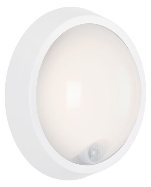 BRILO 3352016 LED venkovní svítidlo s čidlem, pr. 17 cm, 12 W, bílé (starý kód: BRILO 3352-016) - BRILO