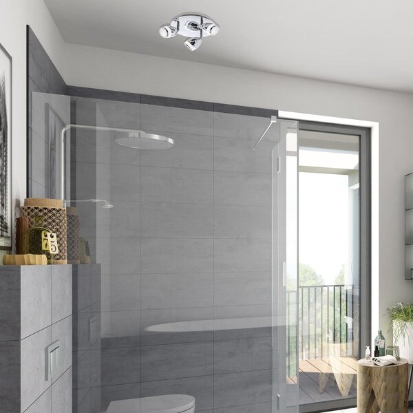 BRI 2995038R LED bodové svítidlo pr. 22 cm 3x4W 350lm chrom (starý kód: BRI 2995-038R) - BRILONER
