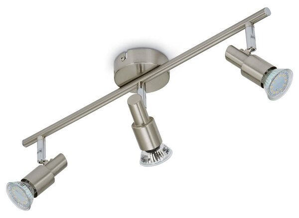 BRI 2907032 Bodové svítidlo 47,5 cm 3xGU10 9W 840lm matný nikl (starý kód: BRI 2907-032) - BRILONER
