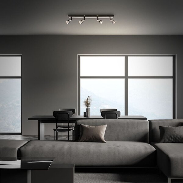 BRI 2927044 LED bodové svítidlo, 64 cm, 4x GU10, 4,9 W, 460 lm, antická stříbrná (starý kód: BRI 2927-044) - BRILONER