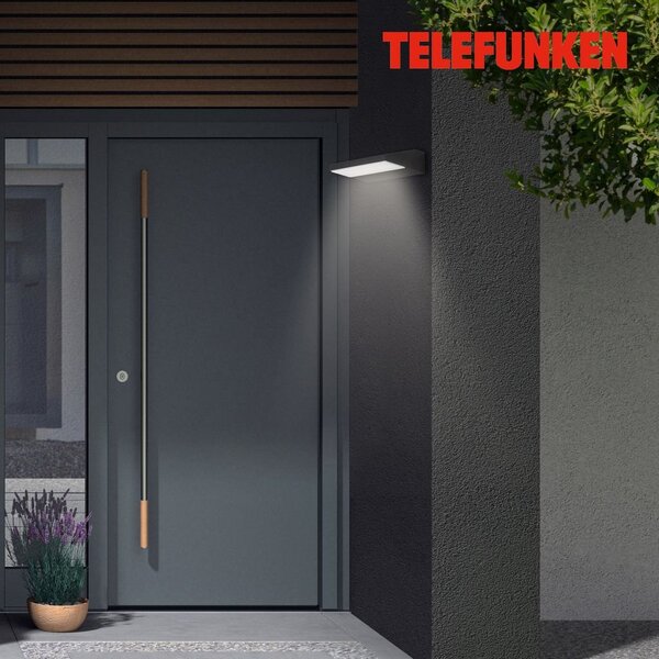 TF 312605TF TELEFUNKEN LED venkovní svítidlo 17,2 cm 10W 1200lm černá - BRILONER