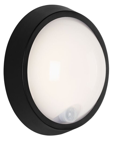 BRILO 3352015 LED venkovní svítidlo s čidlem, pr. 17 cm, 12 W, černá (starý kód: BRILO 3352-015) - BRILO