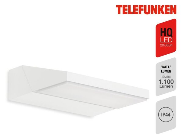 TF 312606TF TELEFUNKEN LED venkovní svítidlo 17,2 cm 10W 1200lm bílé - BRILONER