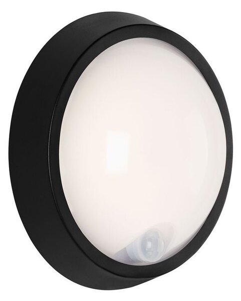 BRILO 3352015 LED venkovní svítidlo s čidlem, pr. 17 cm, 12 W, černá (starý kód: BRILO 3352-015) - BRILO