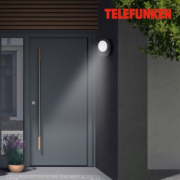 TF 312005TF TELEFUNKEN LED venkovní svítidlo 24,4 cm 8W 800lm černá - BRILONER