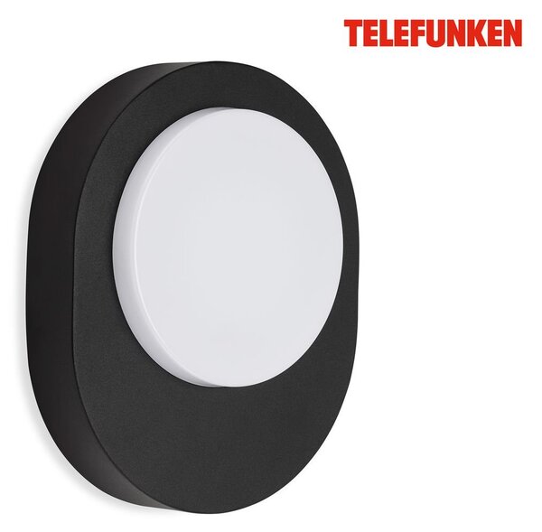 TF 312005TF TELEFUNKEN LED venkovní svítidlo 24,4 cm 8W 800lm černá - BRILONER