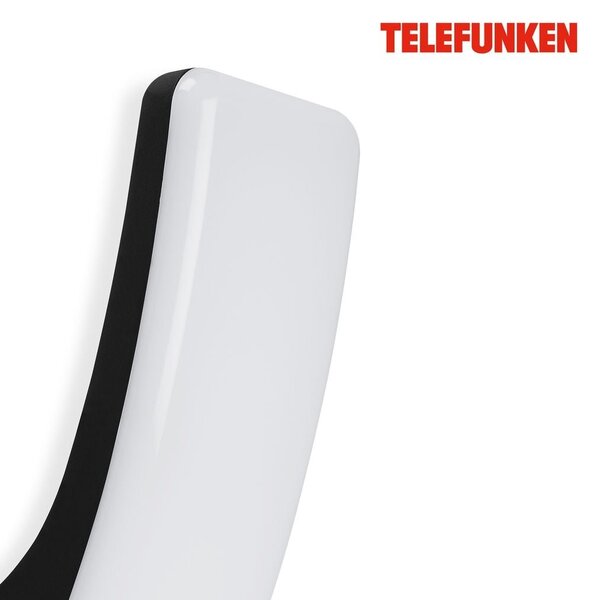 TF 311605TF TELEFUNKEN LED venkovní svítidlo 26,3 cm 15W 1800lm černá - BRILONER