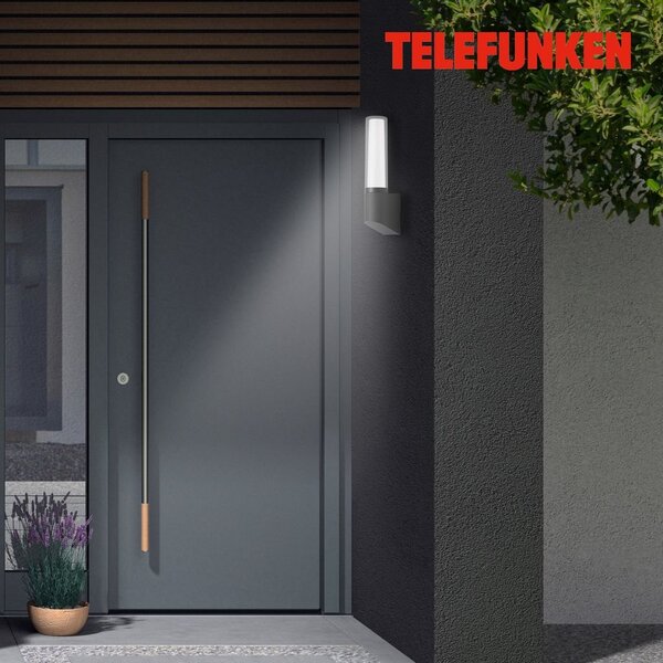 TF 311305TF TELEFUNKEN LED venkovní svítidlo 33,2 cm 8W 850lm černá - BRILONER