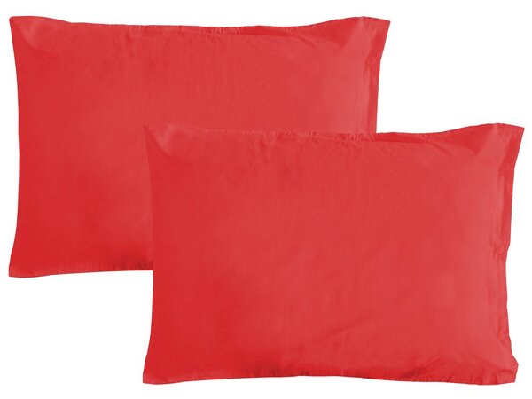Gipetex Natural Dream Povlak na polštář italské výroby 100% bavlna - 2 ks červená - 2 ks 70x90 cm