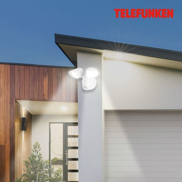TF 304606TF TELEFUNKEN LED venkovní svítidlo 25,8 cm 2x10W 1000lm bílé - BRILONER