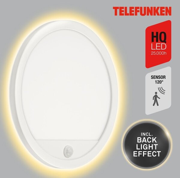 TF 313706TF TELEFUNKEN LED venkovní svítidlo pr. 28 cm 15W 2000lm bílé - BRILONER