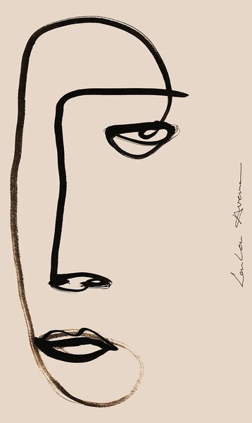 Paper Collective designové moderní obrazy Serious Dreamer (70 x 100 cm)