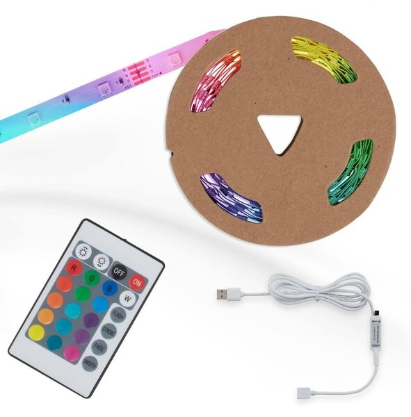 BRILO 2308150 RGB LED pásek 500 cm 0,04W bílé (starý kód: BRILO 2308-150) - BRILO