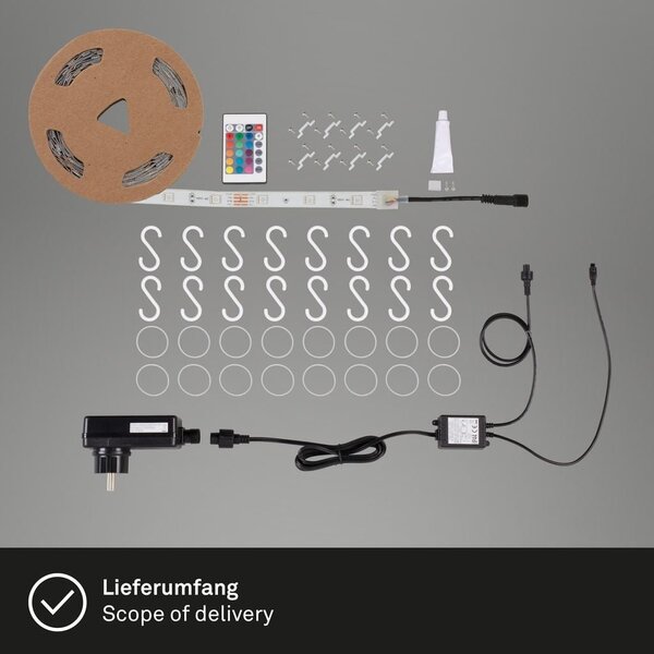 BRILO 2035300 AKCE - RGB LED pásek 1000 cm 0,11W bílé (starý kód: BRILO 2035-300) - BRILO
