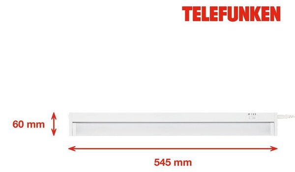 TF 205106TF TELEFUNKEN LED skříňkové svítidlo 54,5 cm 6,5W 700lm bílé - BRILONER
