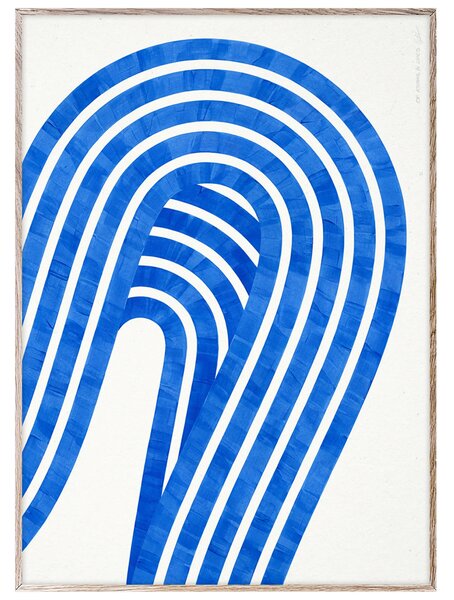 Paper Collective designové moderní obrazy Entropy Blue 01 (50 x 70 cm)