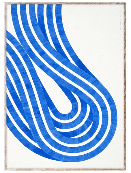 Paper Collective designové moderní obrazy Entropy Blue 02 (50 x 70 cm)
