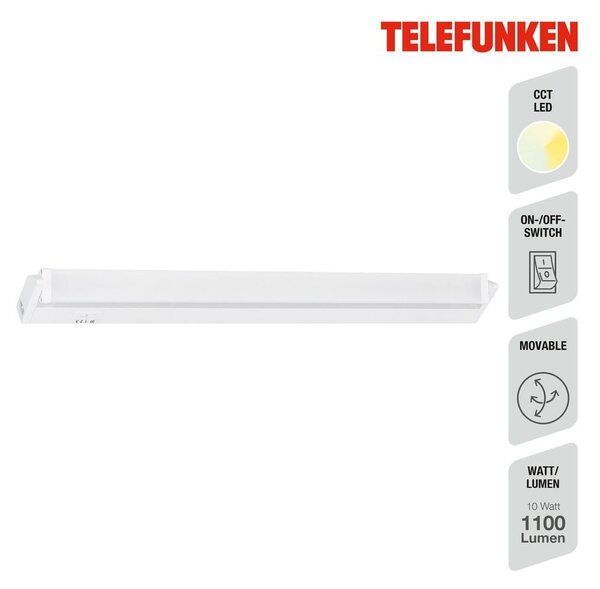TF 205106TF TELEFUNKEN LED skříňkové svítidlo 54,5 cm 6,5W 700lm bílé - BRILONER