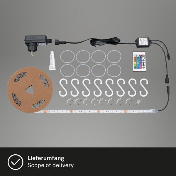 BRILO 2035-150 AKCE - RGB LED pásek 500 cm 0,1W bílé - BRILO