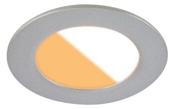 BRILO 7599034 3ks sada CTS vestavné svítidlo, 8,5 cm, 4W, 300lm matný chrom - BRILO
