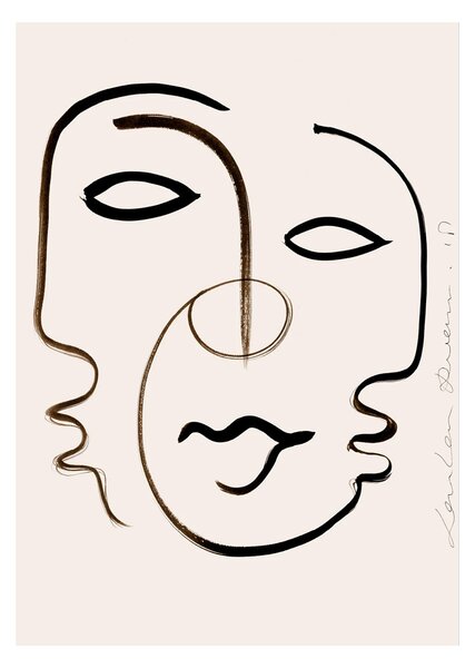 Paper Collective designové moderní obrazy We Are One (70 x 100 cm)