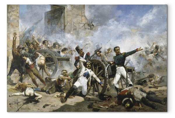 The death of Pedro Velarde y Santillán during the defence of the Monteleon Artillery Barracks