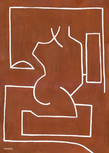 Paper Collective designové moderní obrazy Antic Ideal 02 (50 x 70 cm)