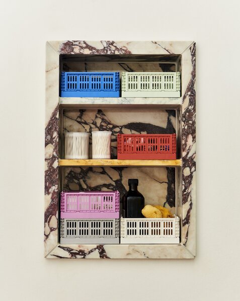HAY DESIGN Úložné boxy Colour Crate X Small "Dusty Rose" - 2 kusy HAY
