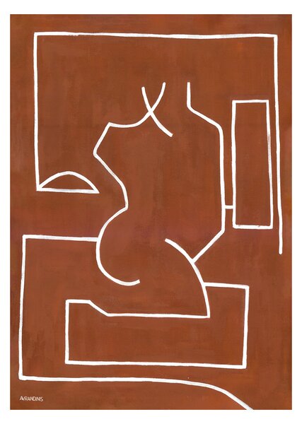 Paper Collective designové moderní obrazy Antic Ideal 02 (70 x 100 cm)