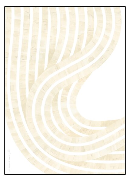 Paper Collective designové moderní obrazy Entropy Sand 01 (70 x 100 cm)