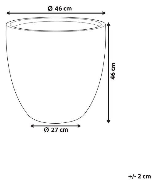 Květináč KANNIA 46 cm Bílá