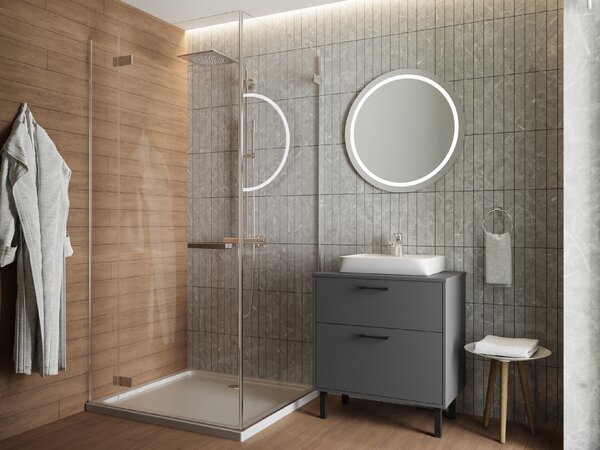 Lavedo Afina Neon Grey 80 koupelnová skříňka s umyvadlem