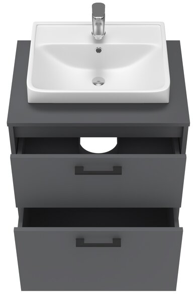 Lavedo Afina Neon Grey 60 koupelnová skříňka s umyvadlem