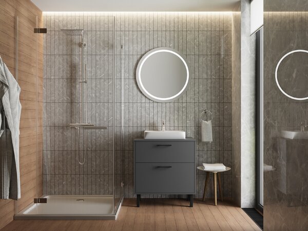 Lavedo Afina Neon Grey 80 koupelnová skříňka s umyvadlem