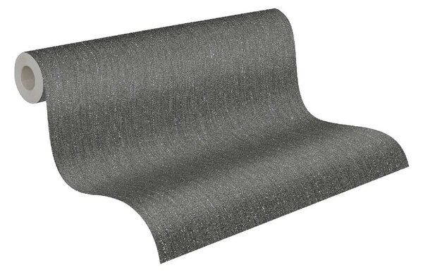 A.S. Création | Vliesová tapeta na zeď Attractive 2 39026-7 | 0,53 x 10,05 m | černá, metalická, šedá