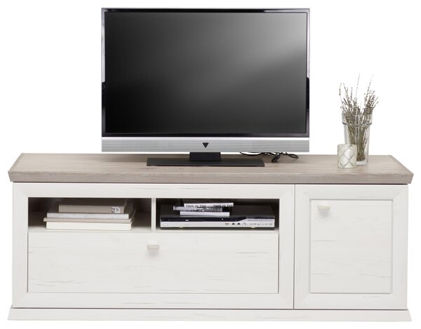 KOMODA POD TELEVIZI, šedá, bílá, 150,2/53,9/50 cm Hom`in - TV stolky & komody pod TV