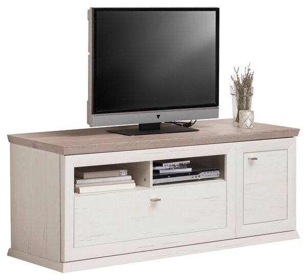 KOMODA POD TELEVIZI, šedá, bílá, 150,2/53,9/50 cm Hom`in - TV stolky & komody pod TV