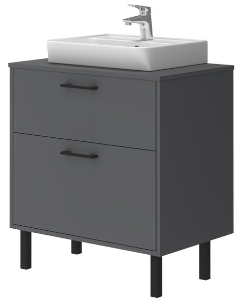 Lavedo Afina Neon Grey 70 koupelnová skříňka s umyvadlem