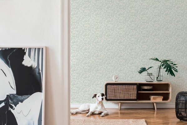 A.S. Création | Vliesová tapeta na zeď Attractive 2 39028-2 | 0,53 x 10,05 m | zelená, bílá, krémová