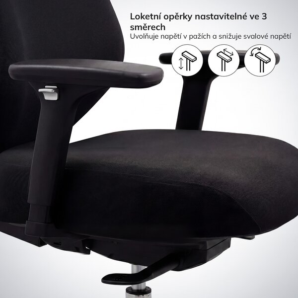 Ergonomická kancelářská židle černá AXIS