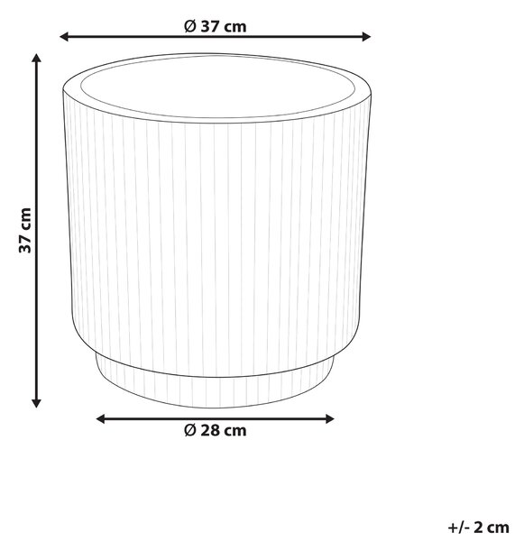 Květináč DARIA 37 cm Olivově zelená