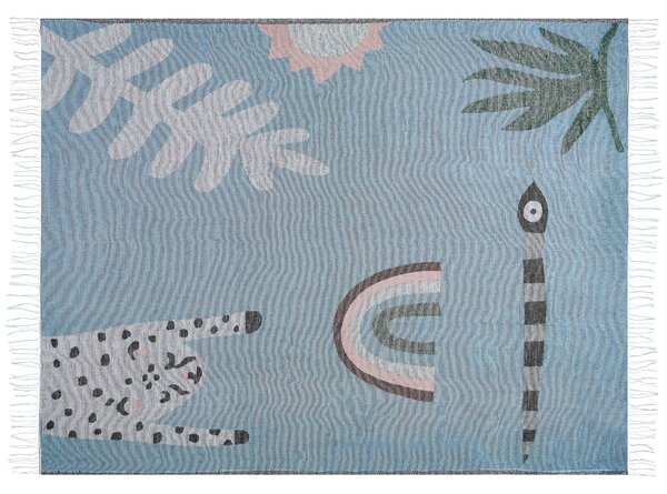 Deka LIMGHA 130 x 170 cm Modrá