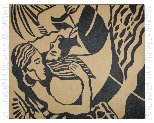 Deka KUDIYA 130 x 170 cm Béžová