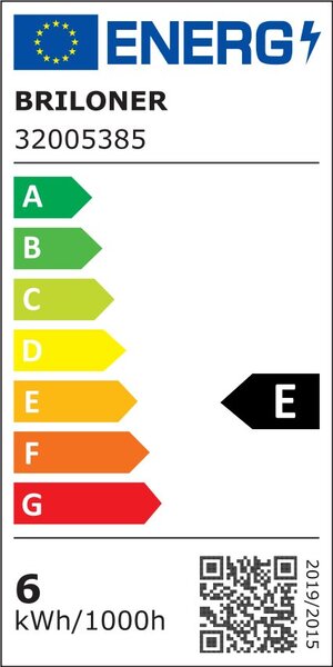 BRI 7993035 Jeft vestavná svítidla 120mm 3ks sada - 230V, 6W, 660lm, LED, neutrální bílá, černá - BRILONER